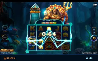 Tower Of Atlantis – Feature in play