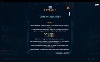 Tower Of Atlantis – Game rules