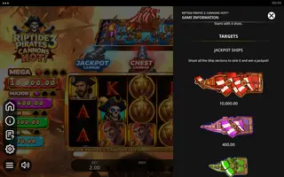 Riptide Pirates 3: Cannons Hot! – Paytable