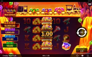 Blazing Bonanza Rush Express – Feature in play