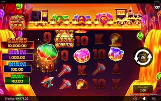 Blazing Bonanza Rush Express – Feature in play
