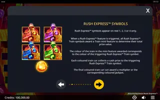 Blazing Bonanza Rush Express – Game rules
