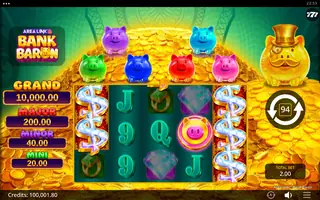 Area Link Bank Baron – Feature in play