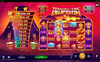 12 Masks of Fire Eruption Prize Flow – Base game