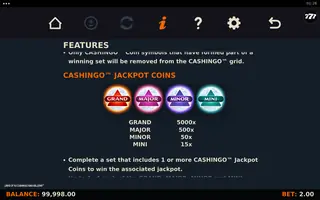 Links of Ra CASHINGO King Millions – Game rules