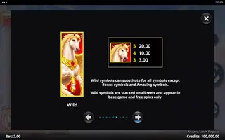 Amazing Link Pegasus – Paytable