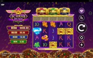 Scarab Rush Power Combo – Feature in play