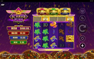 Scarab Rush Power Combo – Feature in play