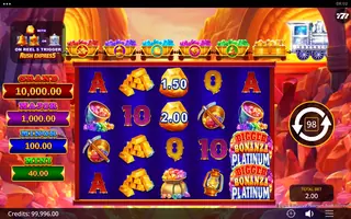 Bigger Bonanza Platinum Rush Express – Feature in play