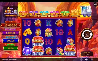 Bigger Bonanza Platinum Rush Express – Feature in play