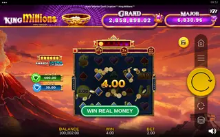 Aztec Inferno: Gold Eruption King Millions – Winning spin