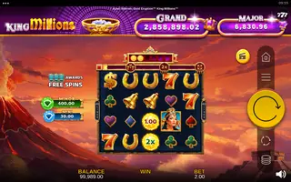 Aztec Inferno: Gold Eruption King Millions – Winning spin