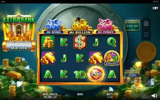 Coin Collect: Piggy Patrons Extra Bank – Feature in play