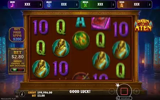 Dawn of Aten – Oranje Jackpot – Base game