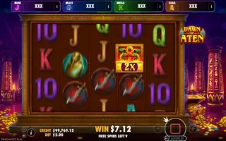 Dawn of Aten – Oranje Jackpot – Free spins