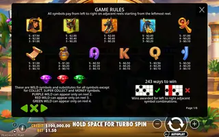 Mummy’s Jewels 100 – Paytable