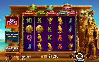Treasures of Osiris – Winning spin