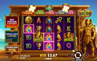 Treasures of Osiris – Winning spin