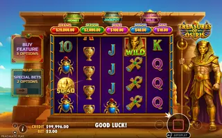 Treasures of Osiris – Feature in play