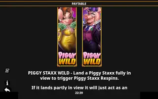 Piggy Staxx – Paytable