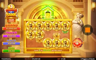 3 Piggies of Bank Lock ’em & Load ’em – Bonus round