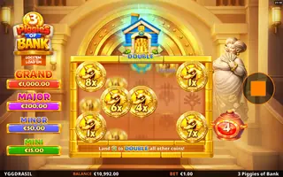 3 Piggies of Bank Lock ’em & Load ’em – Bonus round