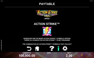Action Strike Vault – Game rules