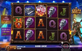 Wild Skullz – Feature in play