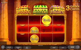 3 Golden Chests – Winning spin