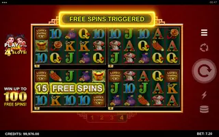 Lucky Twins 5X 4Tune Reels – Feature in play