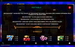 Fire and Roses Joker Diamonds – Paytable