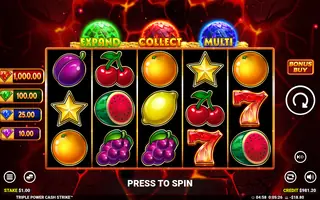 Triple Power Cash Strike – Base game