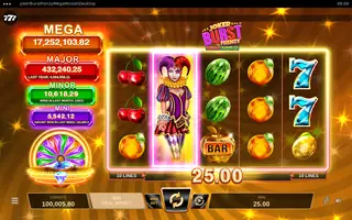 Joker Burst Frenzy Mega Moolah – Feature in play