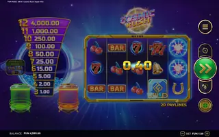 Cosmic Rush Hyper Hitz – Winning spin