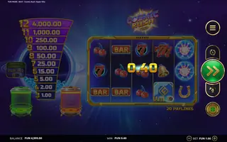 Cosmic Rush Hyper Hitz – Winning spin