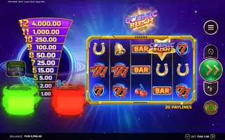 Cosmic Rush Hyper Hitz – Feature in play