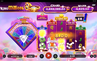 Sugar Craze Rising Rewards King Millions – Winning spin