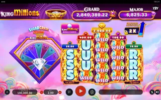 Sugar Craze Rising Rewards King Millions – Feature in play