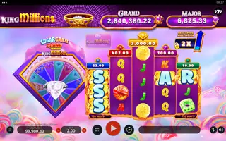 Sugar Craze Rising Rewards King Millions – Feature in play