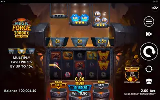 Mega Forge Tons O’Cash – Winning spin
