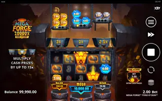Mega Forge Tons O’Cash – Feature in play