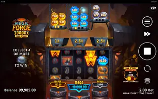Mega Forge Tons O’Cash – Feature in play