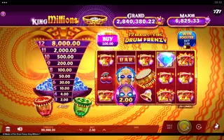 12 Masks of Fire Drum Frenzy King Millions – Winning spin