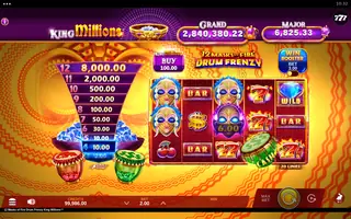 12 Masks of Fire Drum Frenzy King Millions – Winning spin