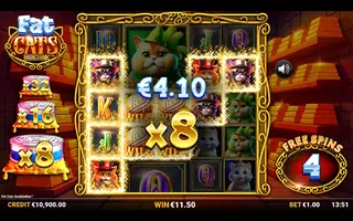 Fat Cats DoubleMax – Feature in play