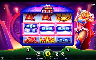 Oh Say Can You Spin – Feature in play