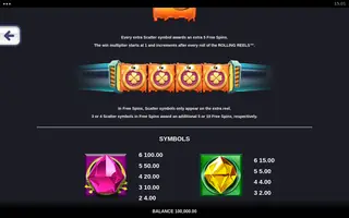 Explode the Toad Megaways – Paytable