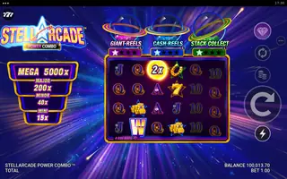 Stellarcade Power Combo – Feature in play