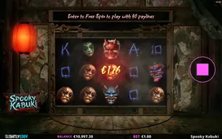 Spooky Kabuki – Winning spin
