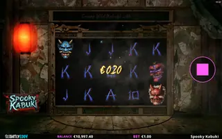 Spooky Kabuki – Winning spin